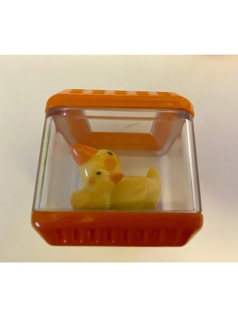 VTG 2 Fisher Price Peek-a-Blocks Replacements Pink Pig and Ducks Farm Sensory